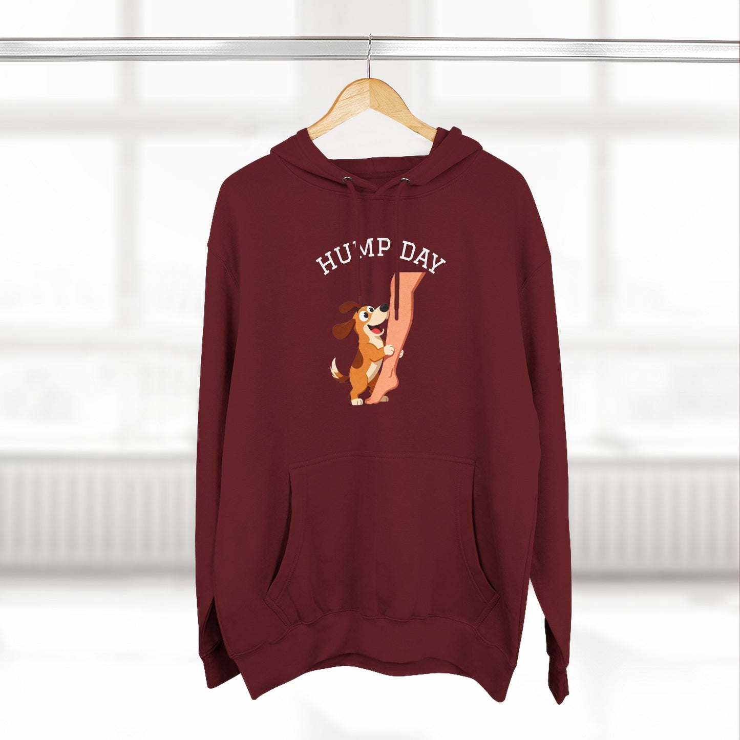 Hump Day Hoodie – Cute Beagle 'Hump Day' Fleece Pullover