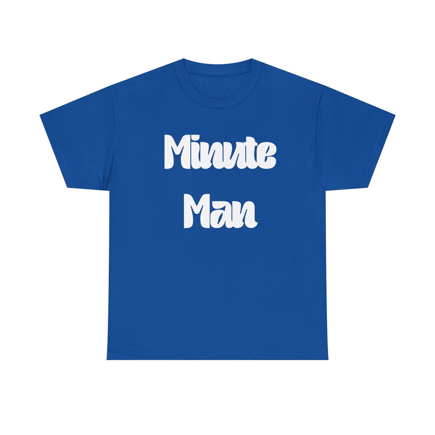 Minute Man T‑Shirt — Retro Script Graphic Tee