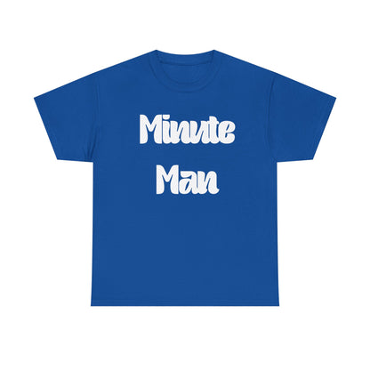 Minute Man T‑Shirt — Retro Script Graphic Tee