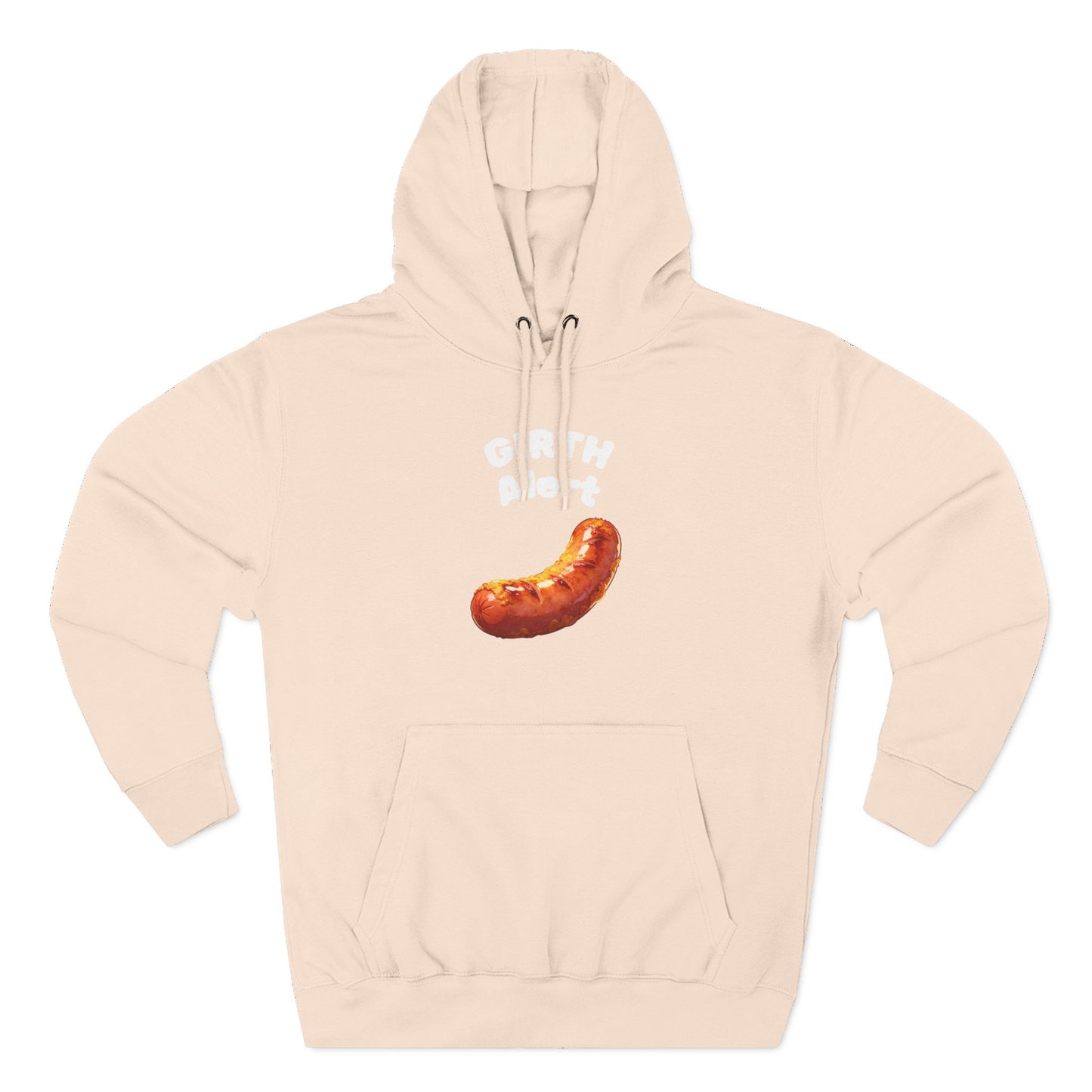 Funny Graphic Hoodie — 'Girth Alert' Casual Fleece Pullover
