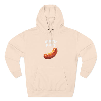 Funny Graphic Hoodie — 'Girth Alert' Casual Fleece Pullover