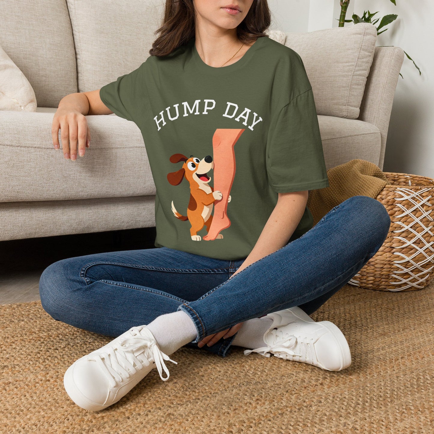 Hump Day Dog T-Shirt — Funny Midweek 'HUMP DAY' Novelty Tee