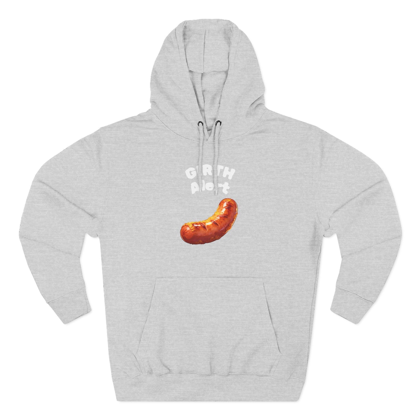 Funny Graphic Hoodie — 'Girth Alert' Casual Fleece Pullover