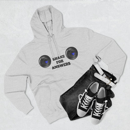 Hoodie — “Shake For Answers” Magic 8-Ball Graphic Fleece Hoodie