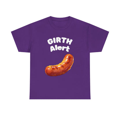 Girth Alert T-Shirt — Funny Novelty Tee for Body-Positive Humor