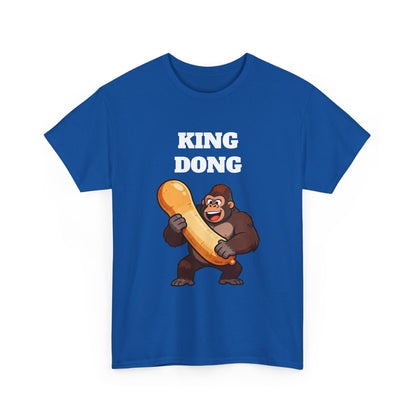 King Dong Gorilla T-Shirt — Funny Prank Tee with Cartoon Ape Holding Banana