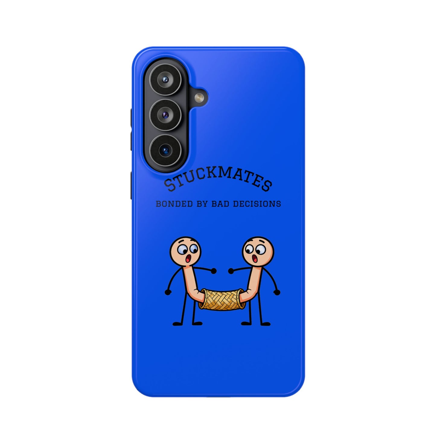 Stuckmates Magnetic Impact-Resistant Phone Case — "Bonded by Bad Decisions"