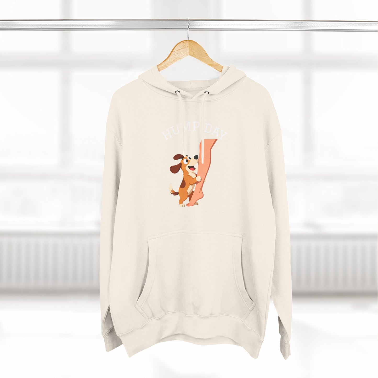 Hump Day Hoodie – Cute Beagle 'Hump Day' Fleece Pullover