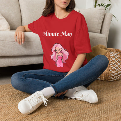 Minute Man T-Shirt — Pink Doll Graphic Tee