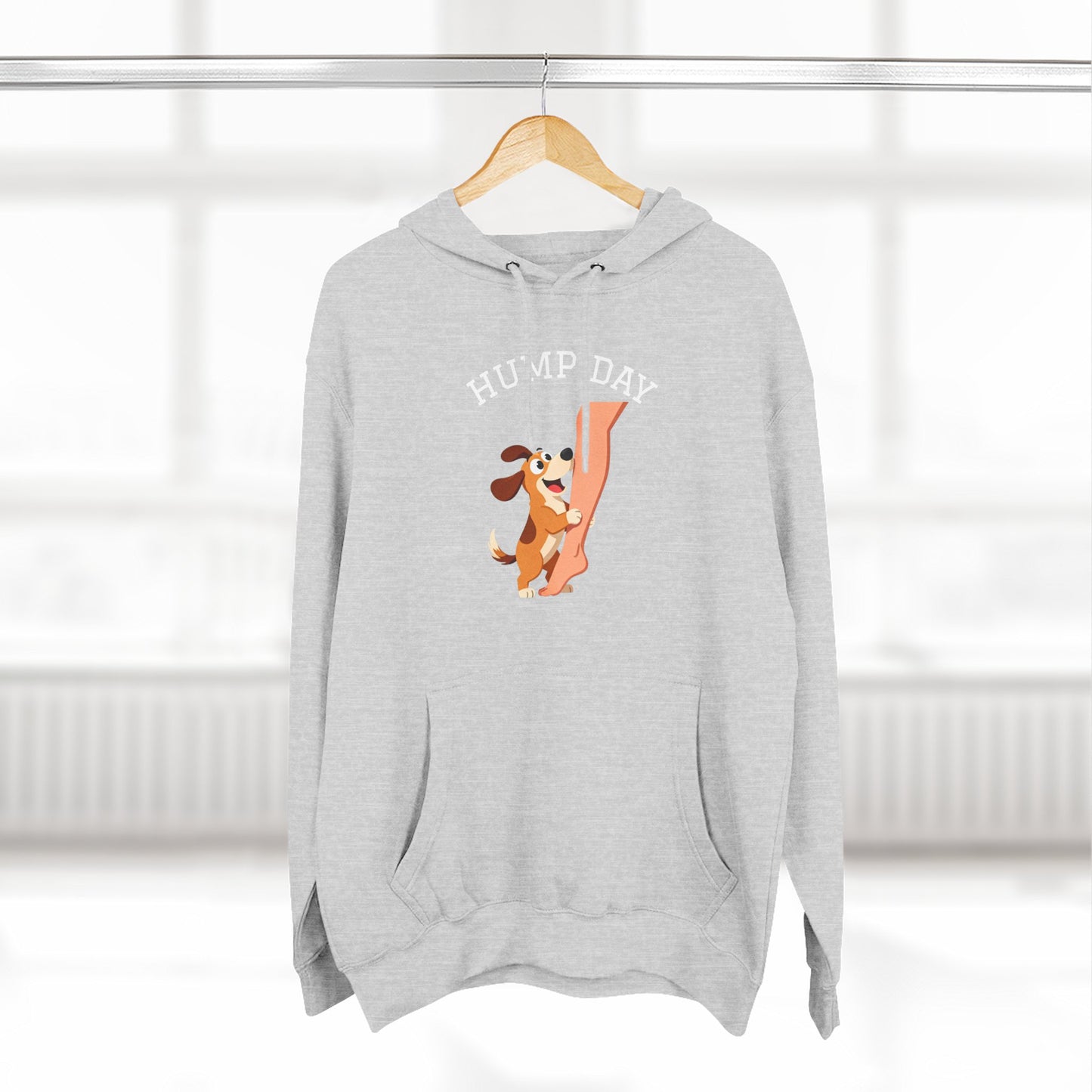 Hump Day Hoodie – Cute Beagle 'Hump Day' Fleece Pullover