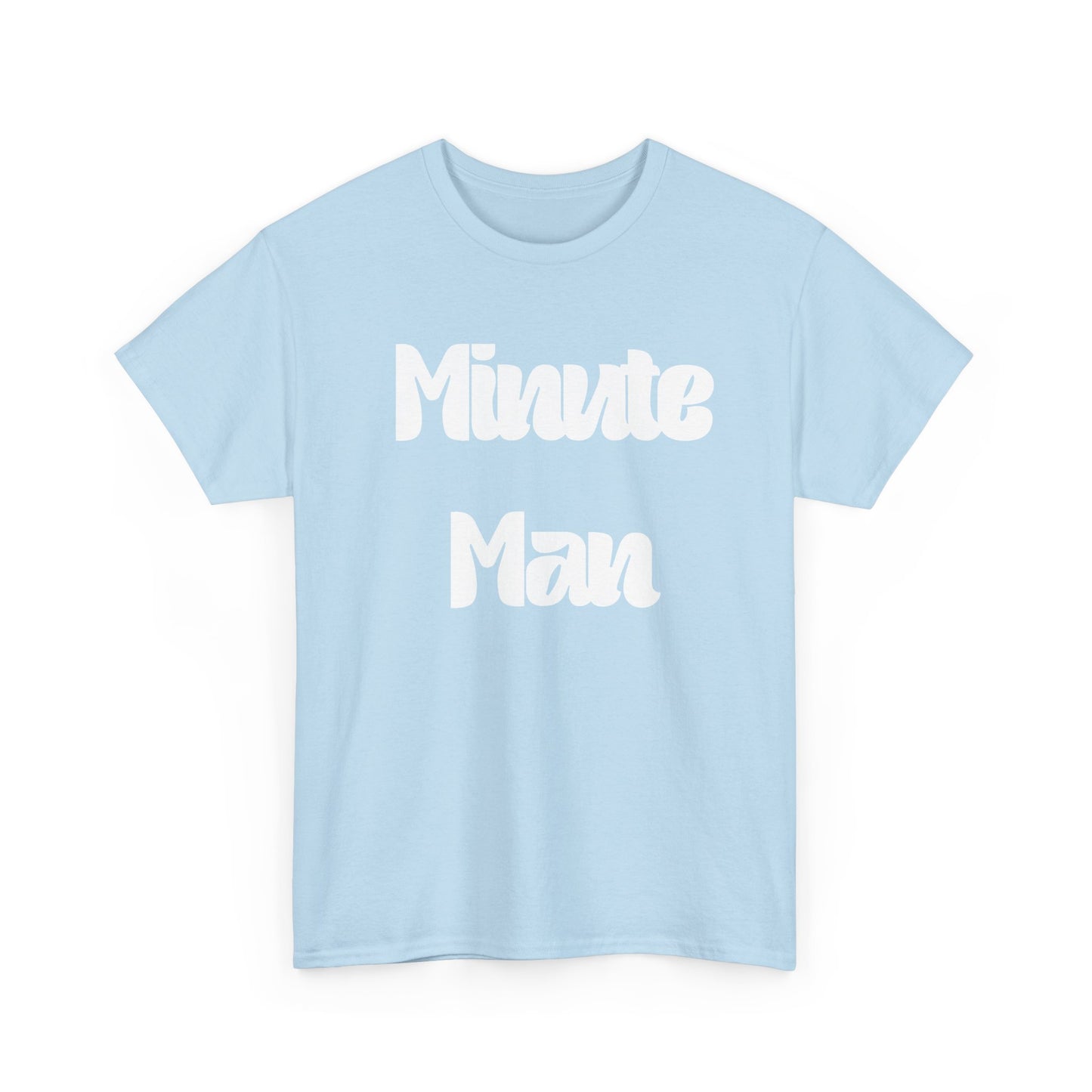 Minute Man T‑Shirt — Retro Script Graphic Tee