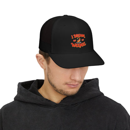 Trucker Cap — "I Dream of Weenie" Funny Hot Dog Snapback
