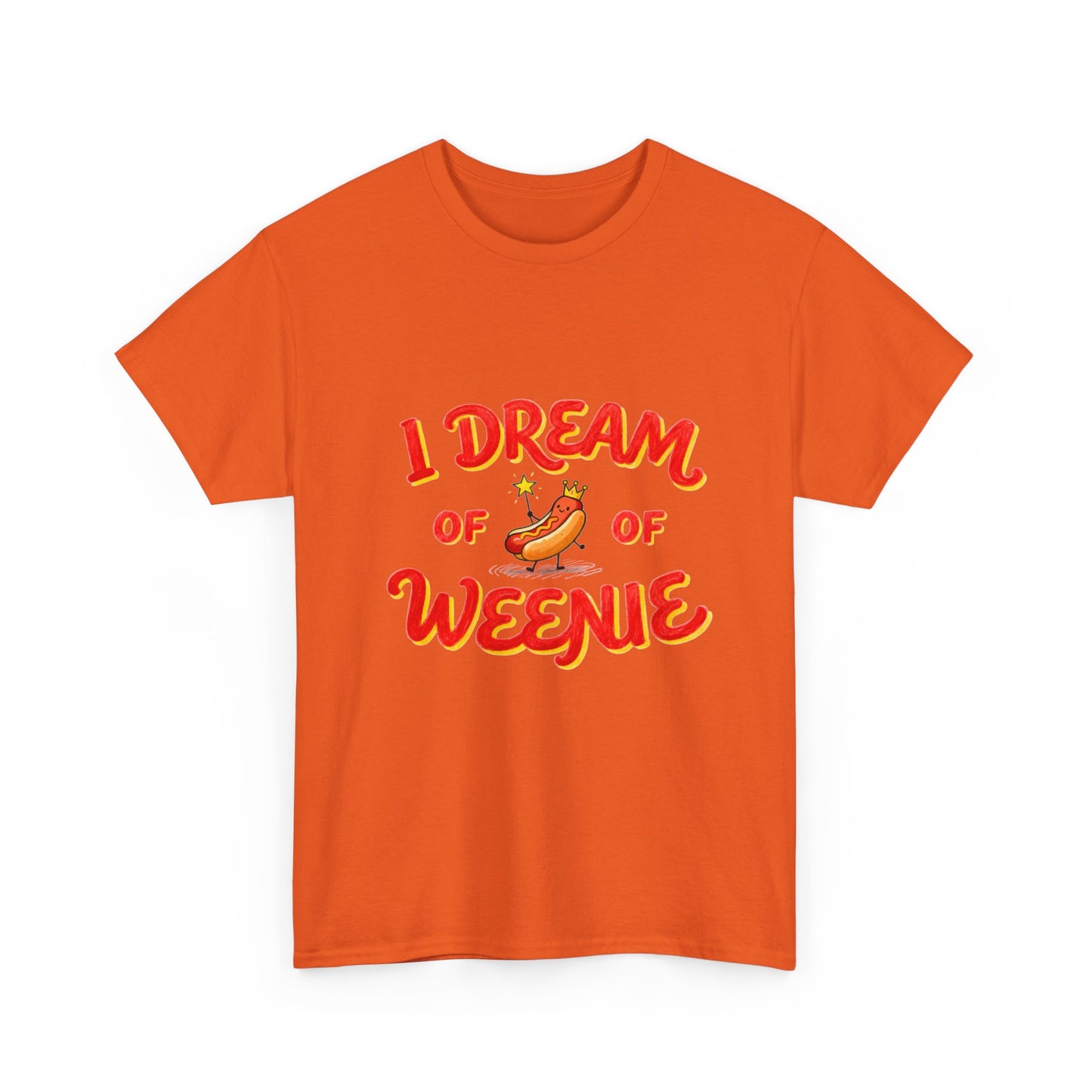 I Dream of Weenie Graphic Tee — Funny Hot Dog Retro Shirt
