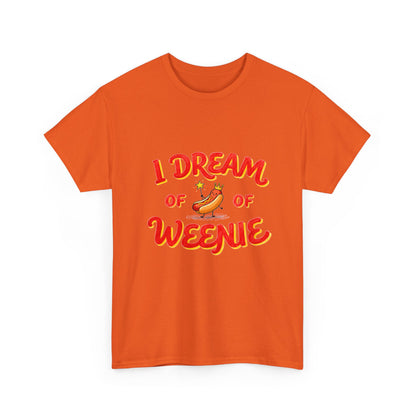I Dream of Weenie Graphic Tee — Funny Hot Dog Retro Shirt
