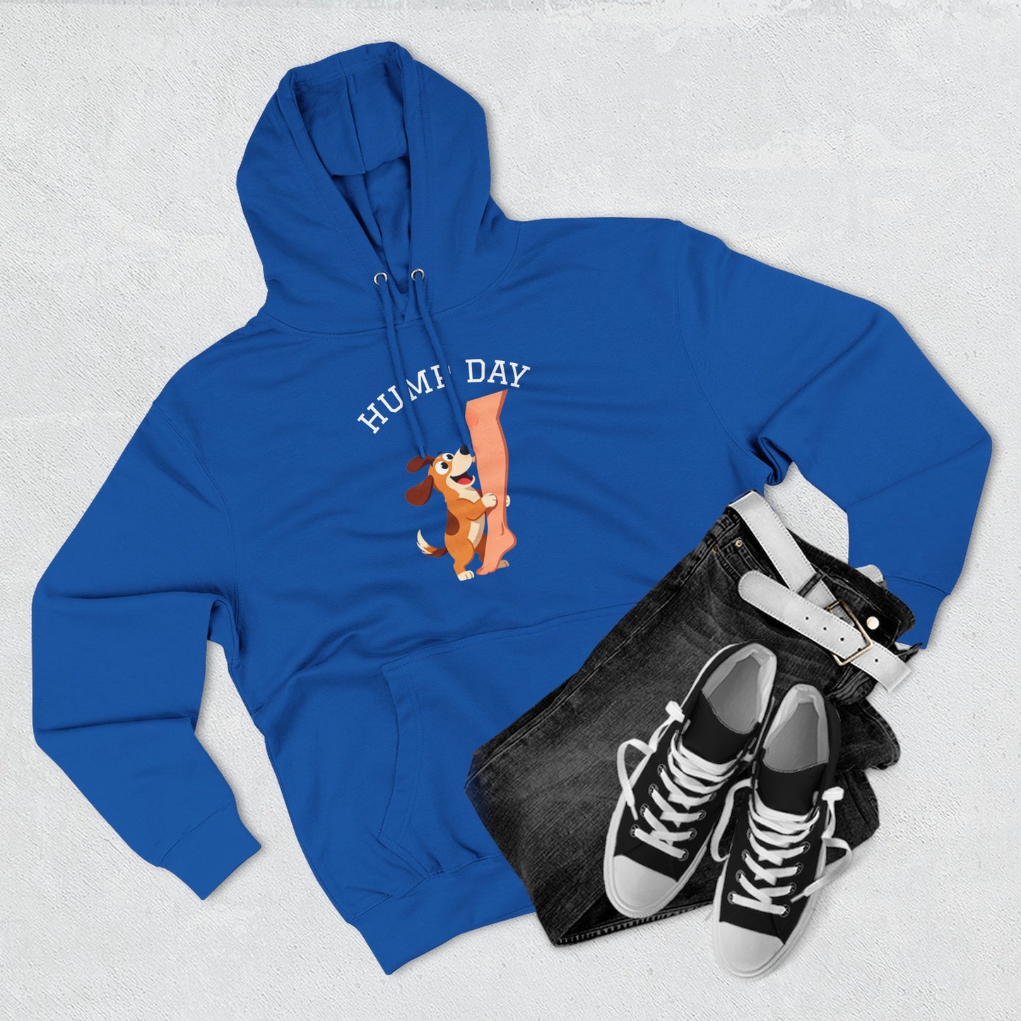 Hump Day Hoodie – Cute Beagle 'Hump Day' Fleece Pullover