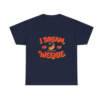 I Dream of Weenie Graphic Tee — Funny Hot Dog Retro Shirt