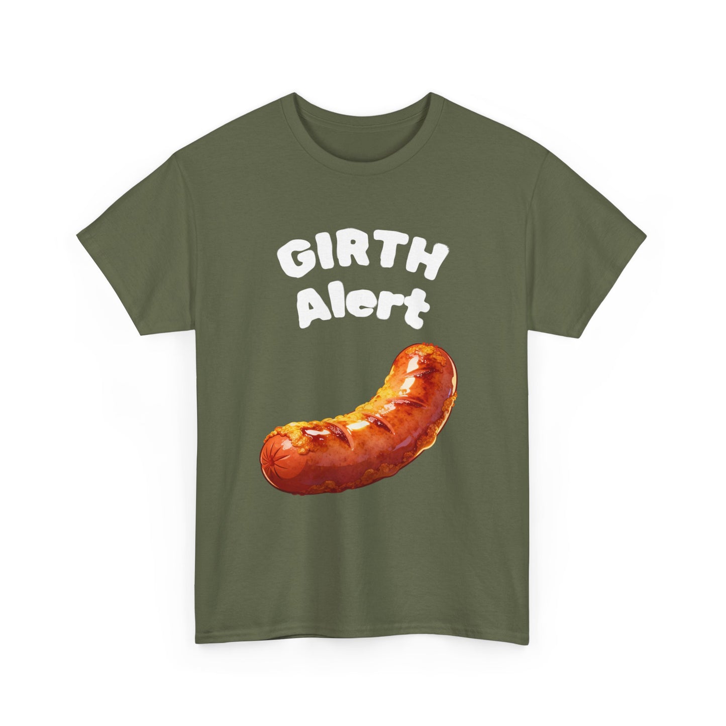 Girth Alert T-Shirt — Funny Novelty Tee for Body-Positive Humor