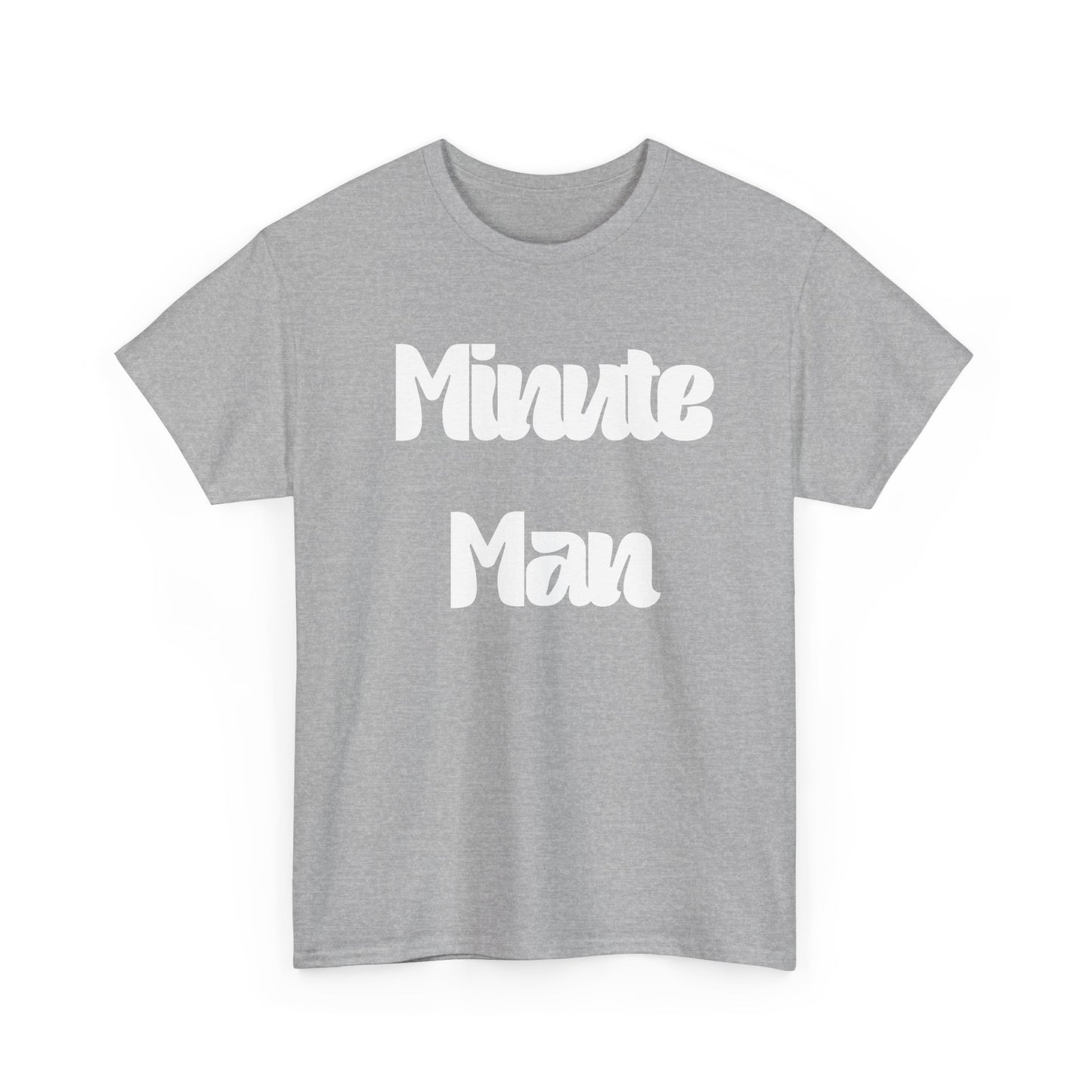 Minute Man T‑Shirt — Retro Script Graphic Tee