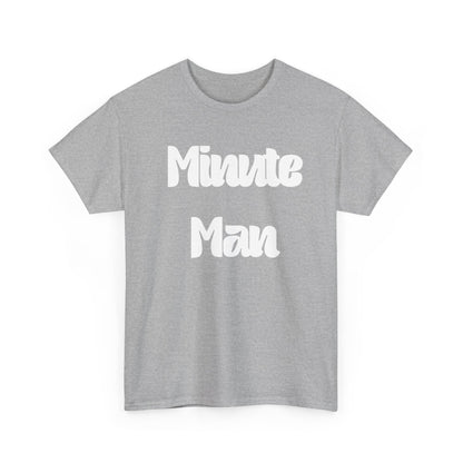 Minute Man T‑Shirt — Retro Script Graphic Tee