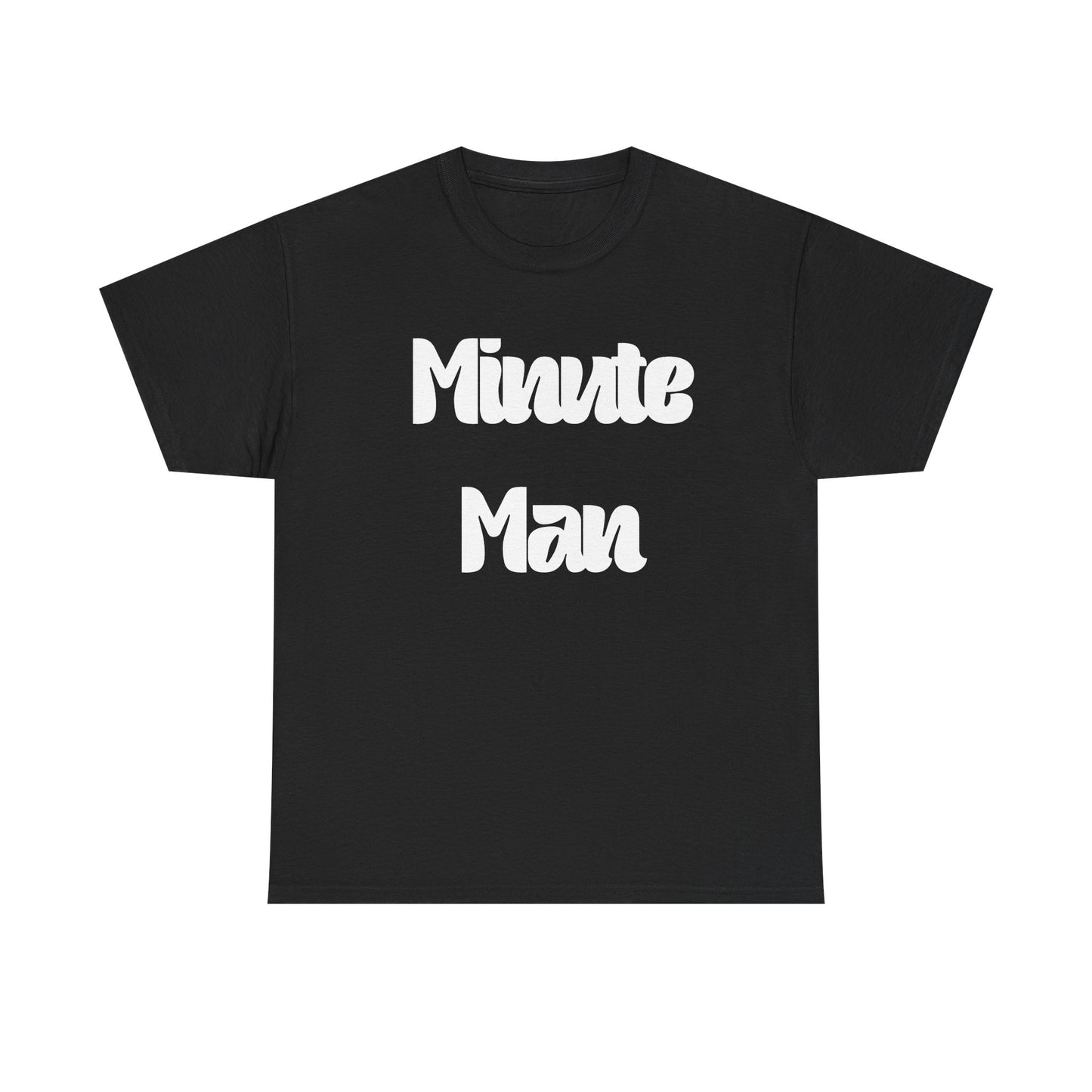 Minute Man T‑Shirt — Retro Script Graphic Tee