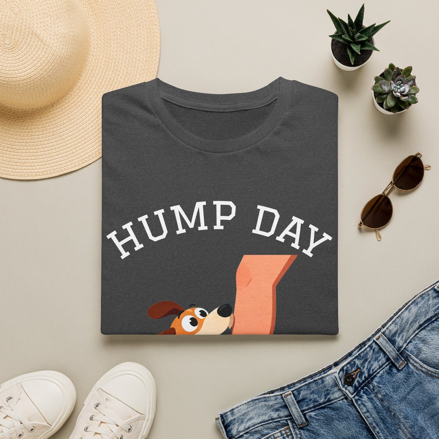 Hump Day Dog T-Shirt — Funny Midweek 'HUMP DAY' Novelty Tee