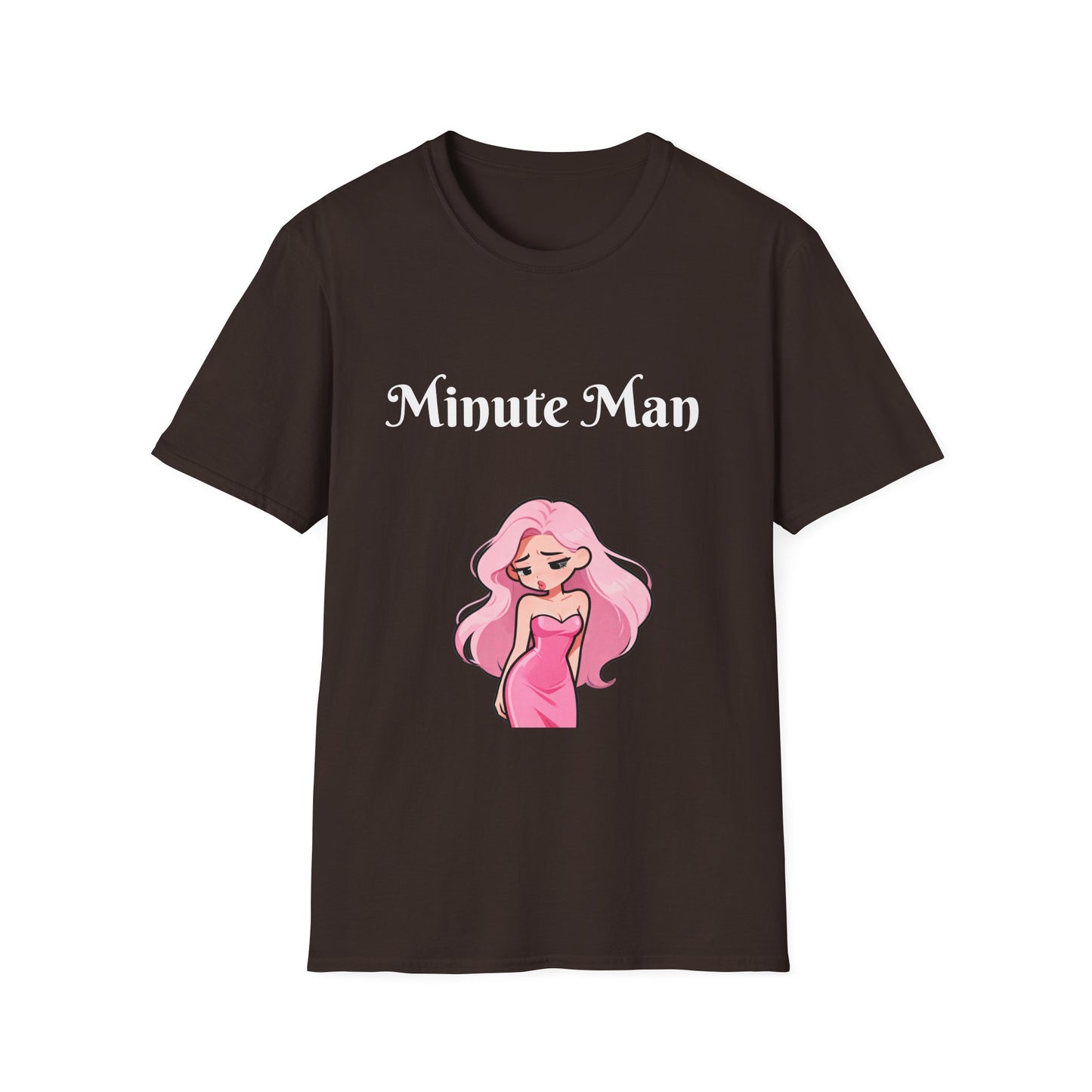 Minute Man T-Shirt — Pink Doll Graphic Tee