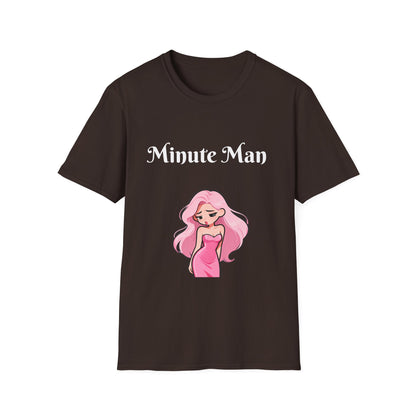 Minute Man T-Shirt — Pink Doll Graphic Tee