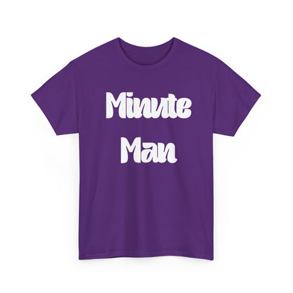 Minute Man T‑Shirt — Retro Script Graphic Tee