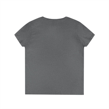 Ladies' V-Neck T-Shirt — "Shake for Answers" Magic 8-Ball Graphic Tee