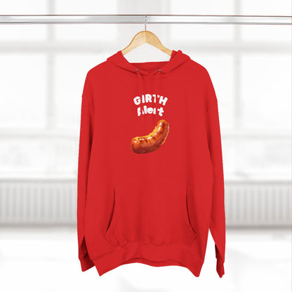 Funny Graphic Hoodie — 'Girth Alert' Casual Fleece Pullover