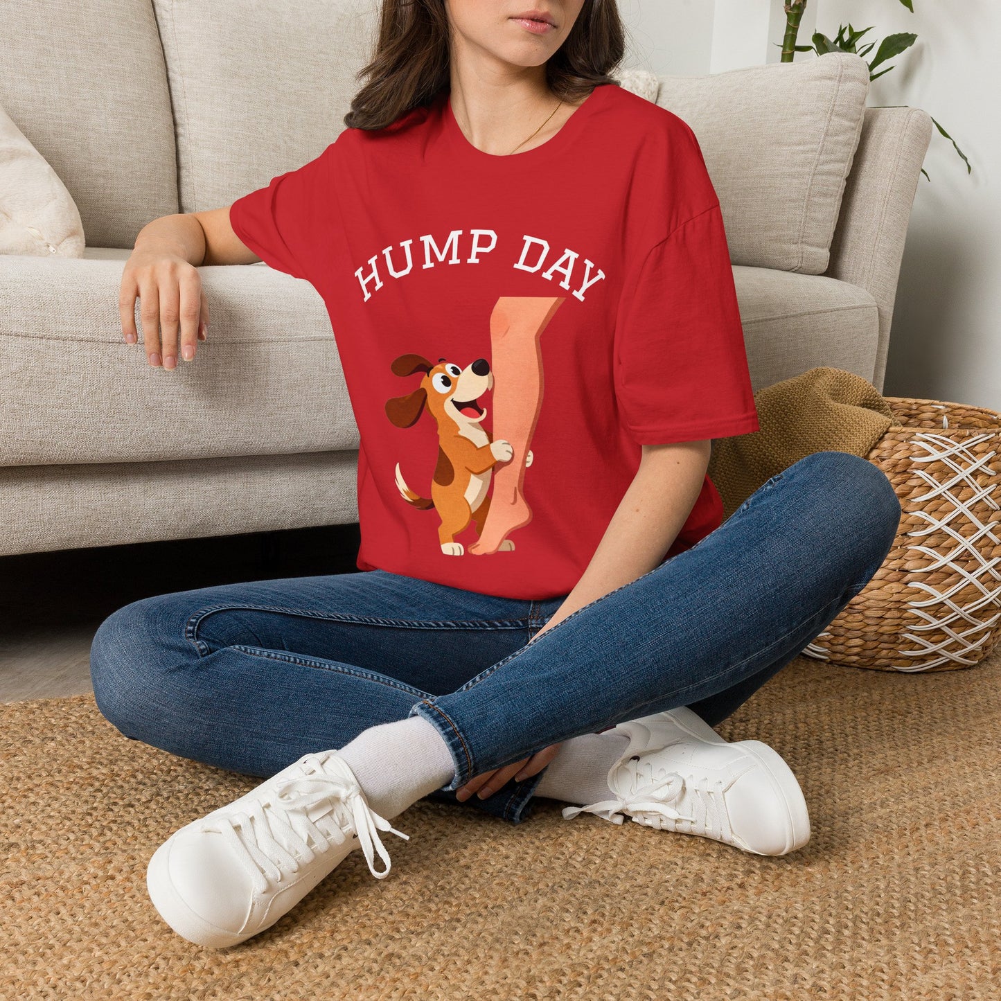 Hump Day Dog T-Shirt — Funny Midweek 'HUMP DAY' Novelty Tee