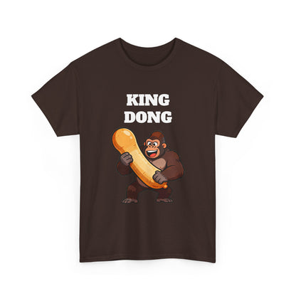 King Dong Gorilla T-Shirt — Funny Prank Tee with Cartoon Ape Holding Banana