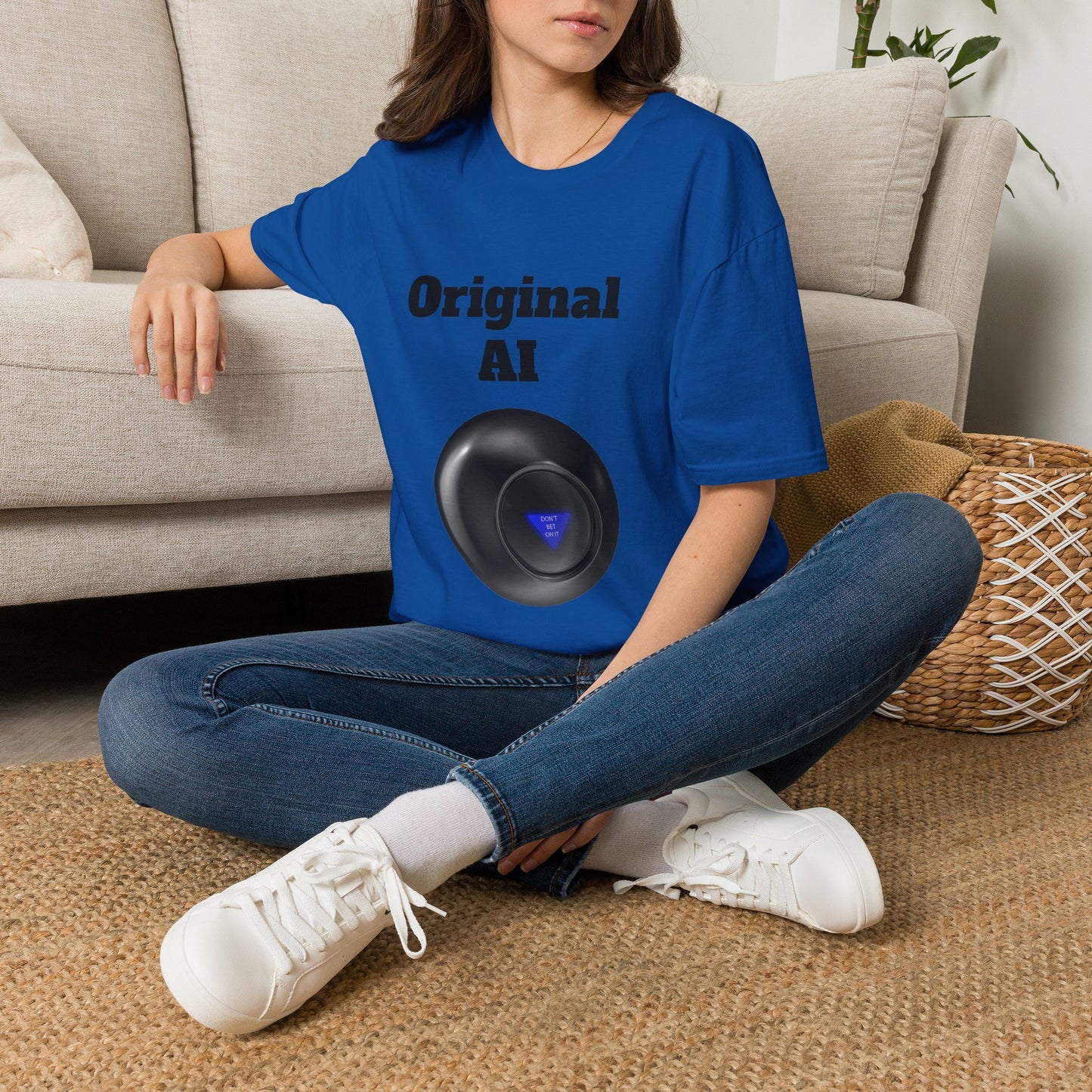 Original AI Graphic T-Shirt — Retro Tech Logo Tee