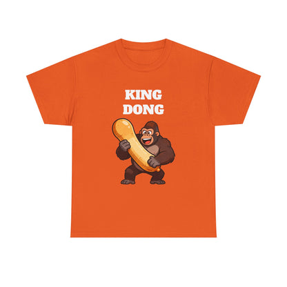 King Dong Gorilla T-Shirt — Funny Prank Tee with Cartoon Ape Holding Banana
