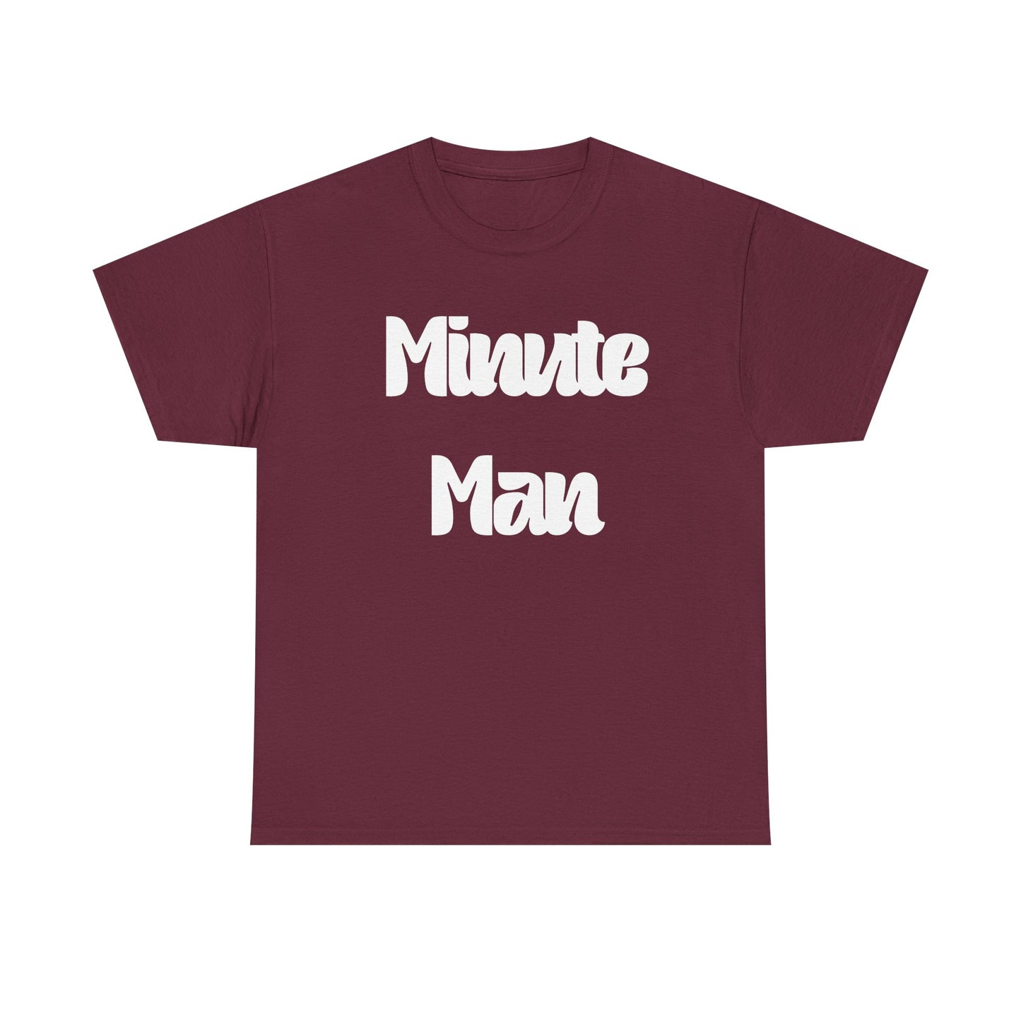 Minute Man T‑Shirt — Retro Script Graphic Tee