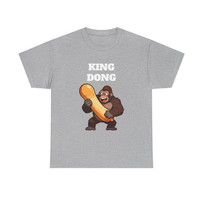 King Dong Gorilla T-Shirt — Funny Prank Tee with Cartoon Ape Holding Banana