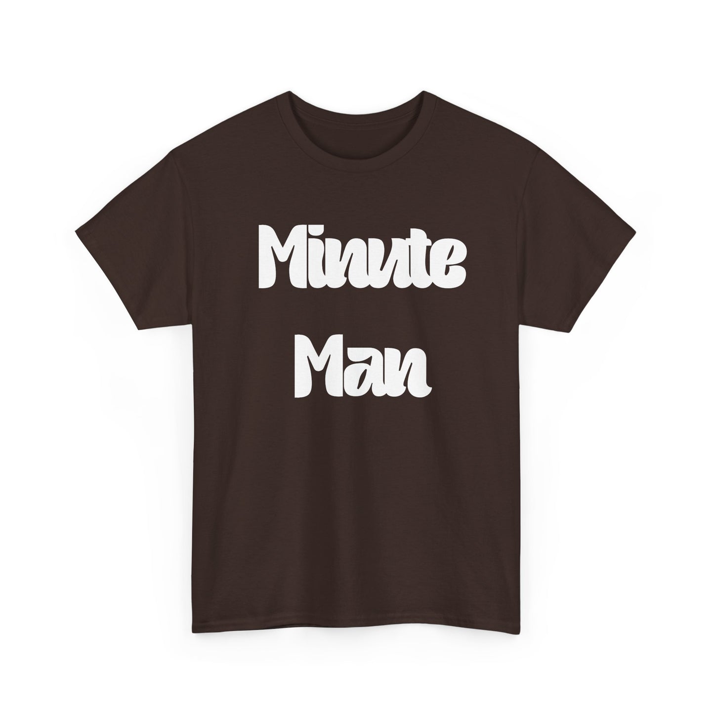 Minute Man T‑Shirt — Retro Script Graphic Tee
