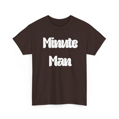Minute Man T‑Shirt — Retro Script Graphic Tee