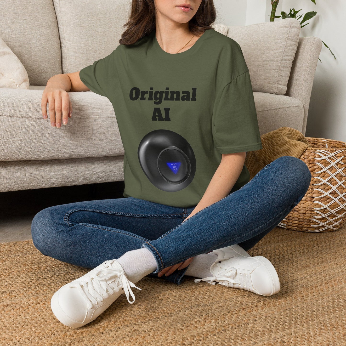 Original AI Graphic T-Shirt — Retro Tech Logo Tee