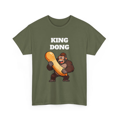 King Dong Gorilla T-Shirt — Funny Prank Tee with Cartoon Ape Holding Banana