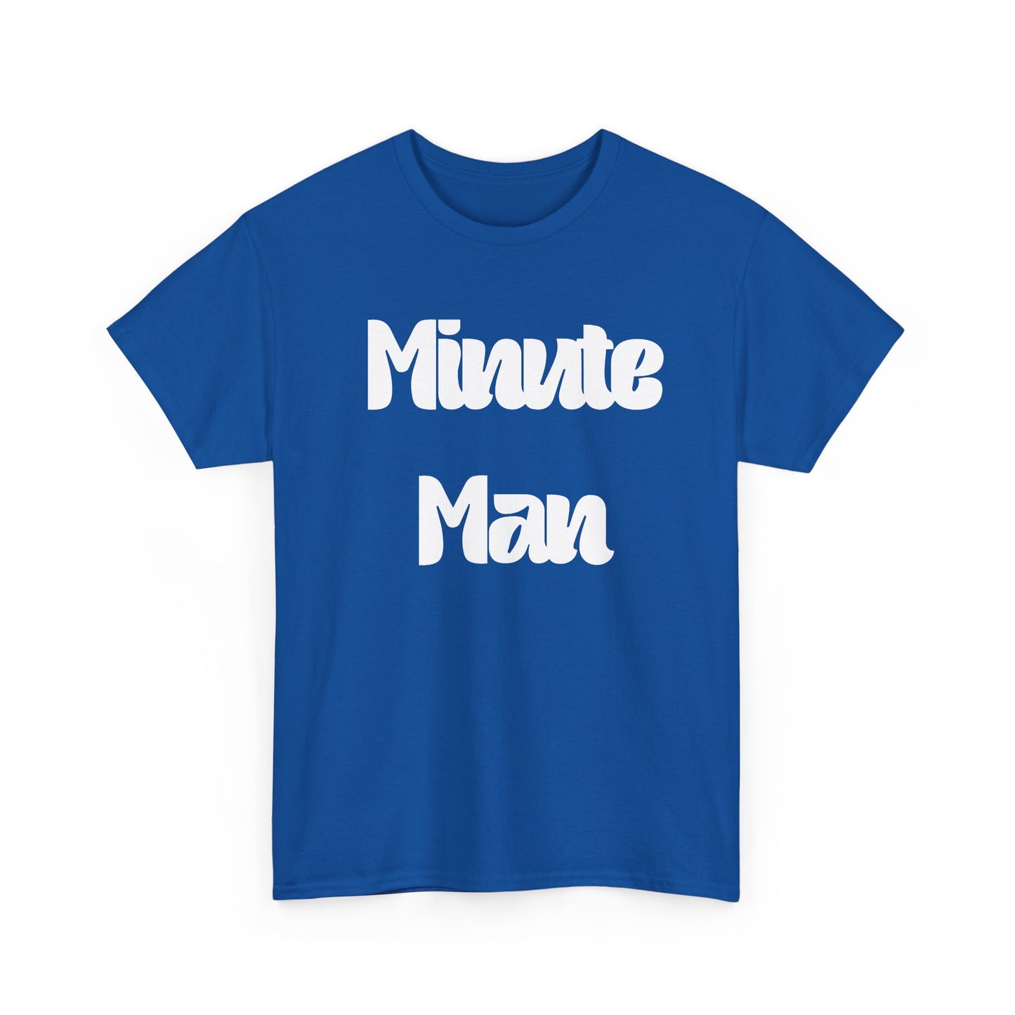 Minute Man T‑Shirt — Retro Script Graphic Tee