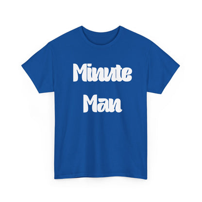 Minute Man T‑Shirt — Retro Script Graphic Tee