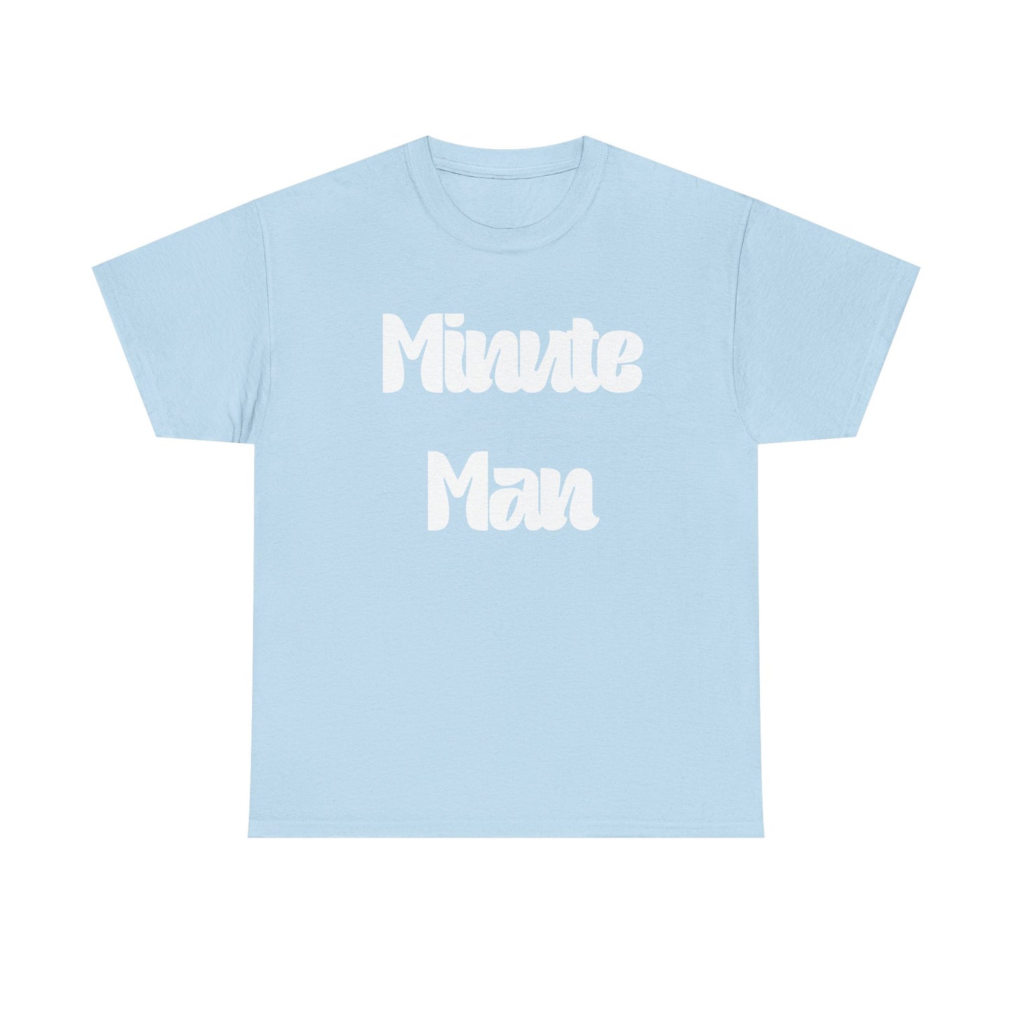 Minute Man T‑Shirt — Retro Script Graphic Tee