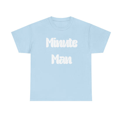 Minute Man T‑Shirt — Retro Script Graphic Tee