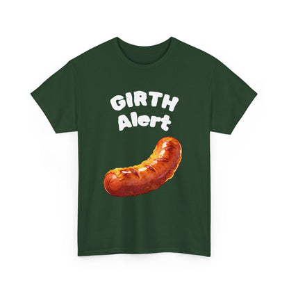 Girth Alert T-Shirt — Funny Novelty Tee for Body-Positive Humor