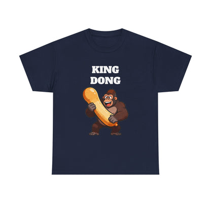 King Dong Gorilla T-Shirt — Funny Prank Tee with Cartoon Ape Holding Banana