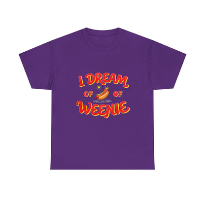 I Dream of Weenie Graphic Tee — Funny Hot Dog Retro Shirt