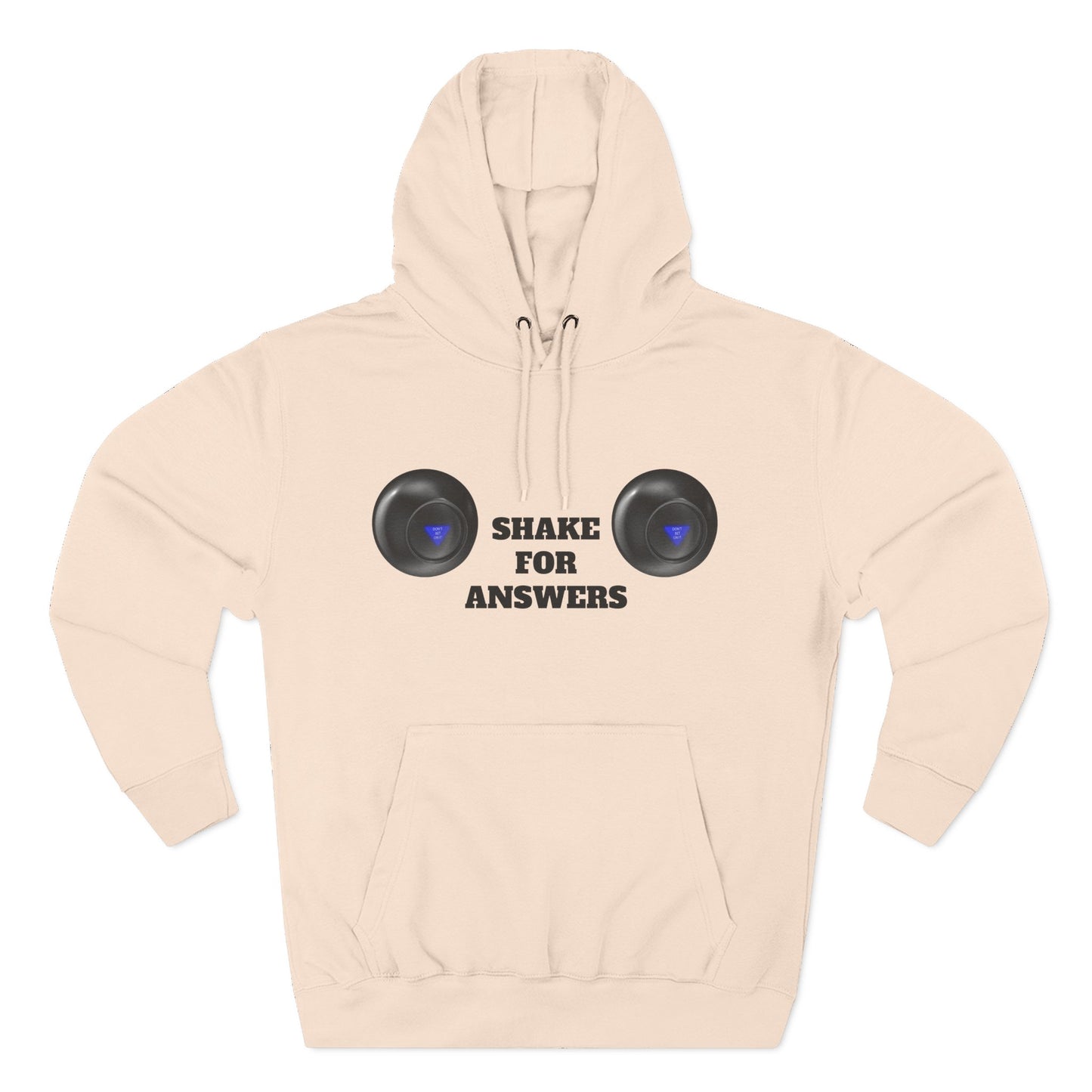 Hoodie — “Shake For Answers” Magic 8-Ball Graphic Fleece Hoodie