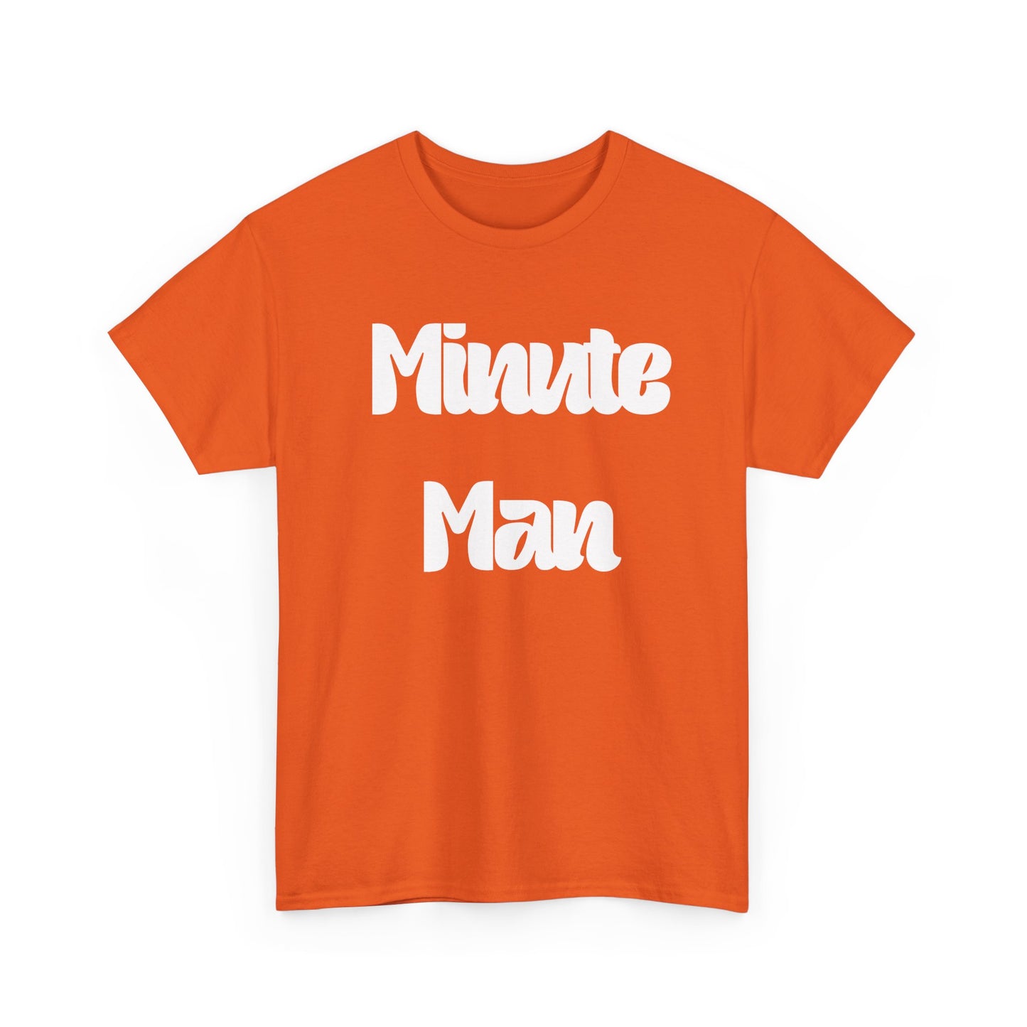 Minute Man T‑Shirt — Retro Script Graphic Tee