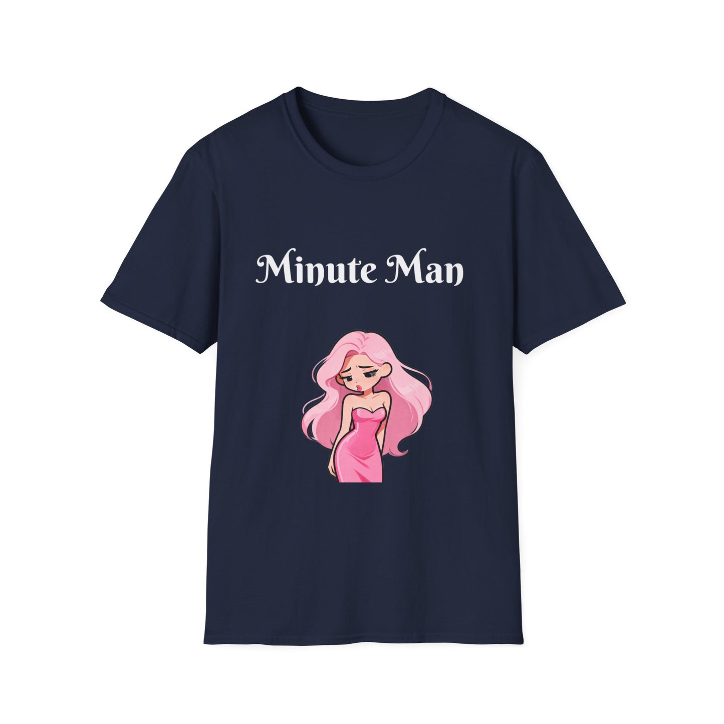 Minute Man T-Shirt — Pink Doll Graphic Tee